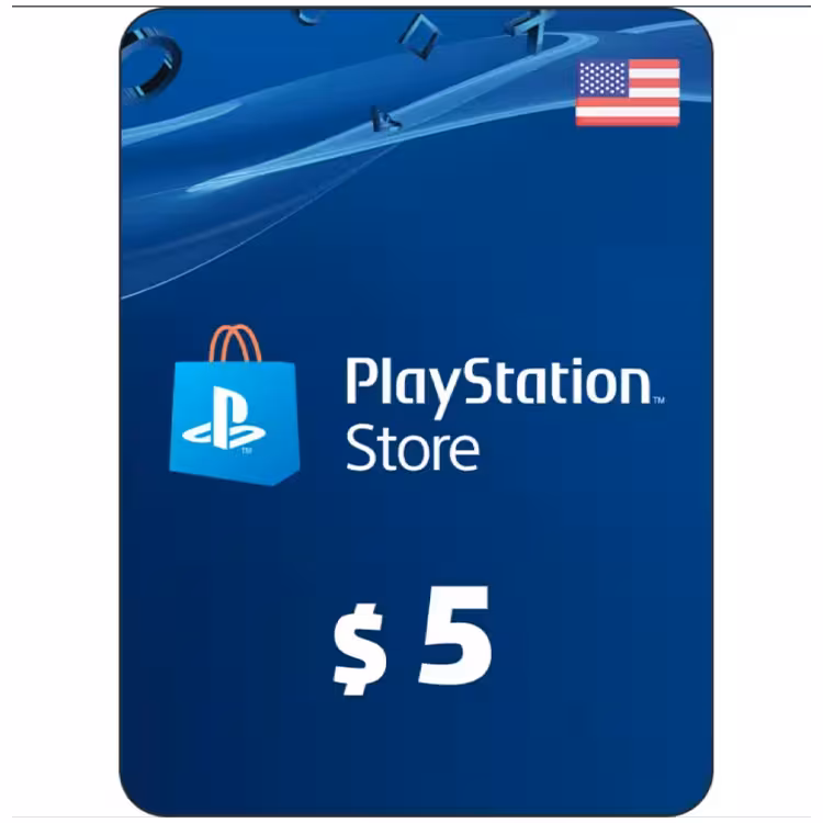 PSN 5$ Gift Card US – دیجیتالی