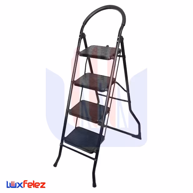نردبان ایران پایه مدل تاشو چهار پله دسته دار