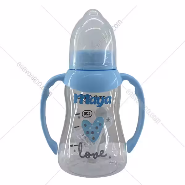 شیشه شیر کلاسیک دسته دار مدل لاو مایا 150 میلی