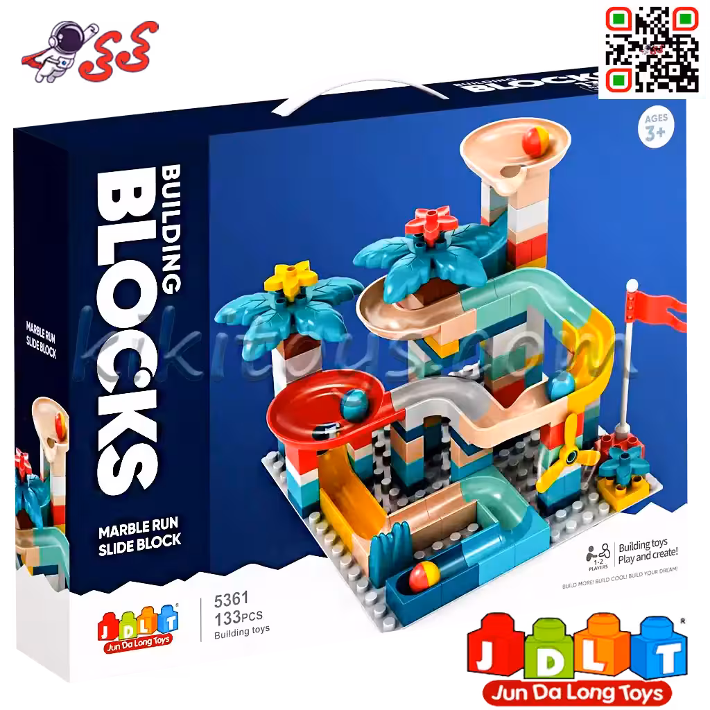 لگو دوپلو توپ و سرسره اسباب بازی کودک قطعه درشت JDLT 5361