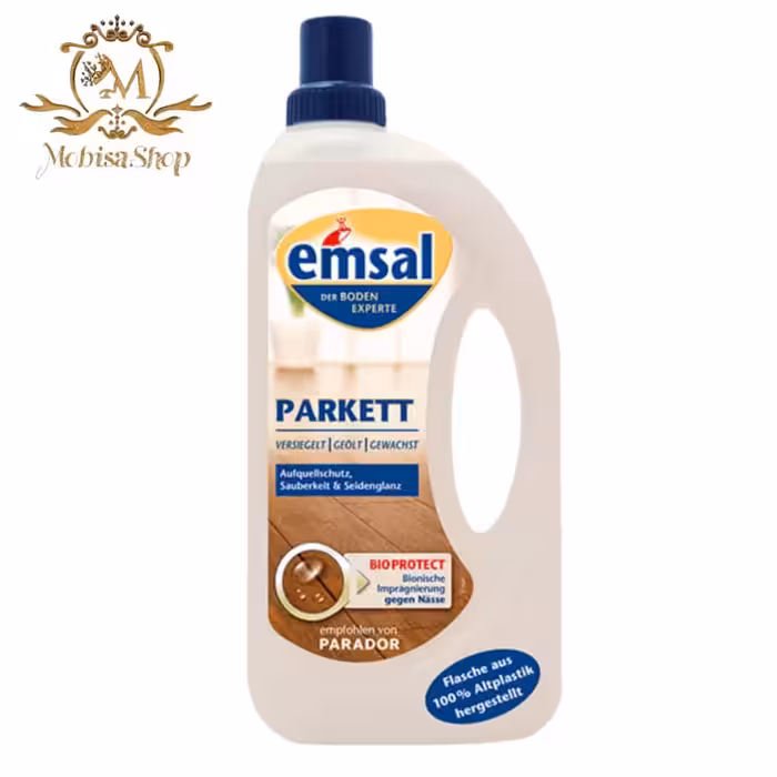پارکت شوی قدرتمند آلمانی emsal مدل Bioprotec حجم 1 لیتر