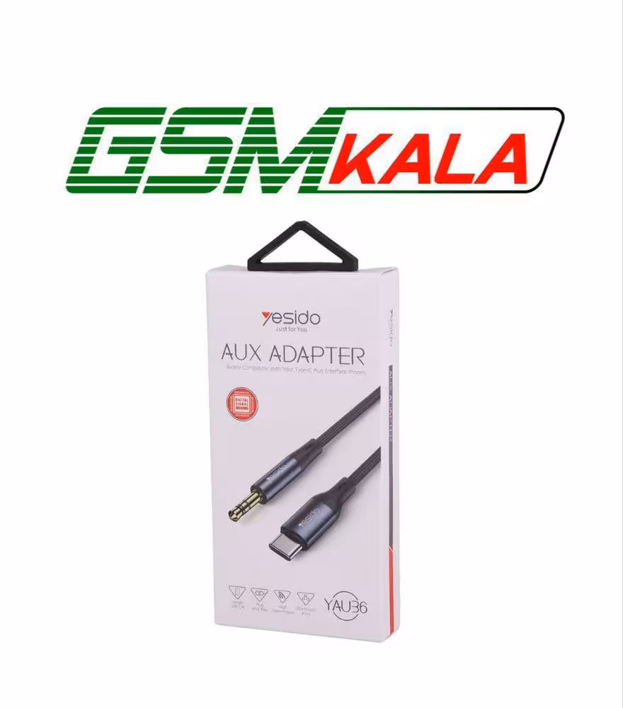 کابل تبدیل Type-C به AUX یسیدو YAU36 طول 1 متر
