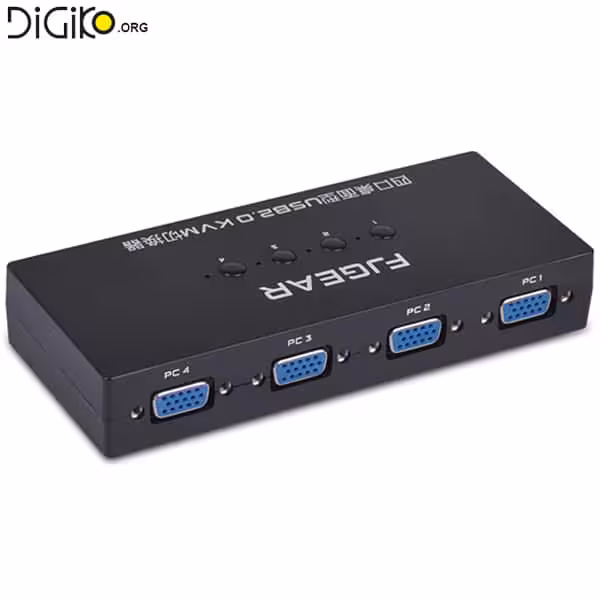 KVM سوئیچ 4 پورت USB ریموت دار
