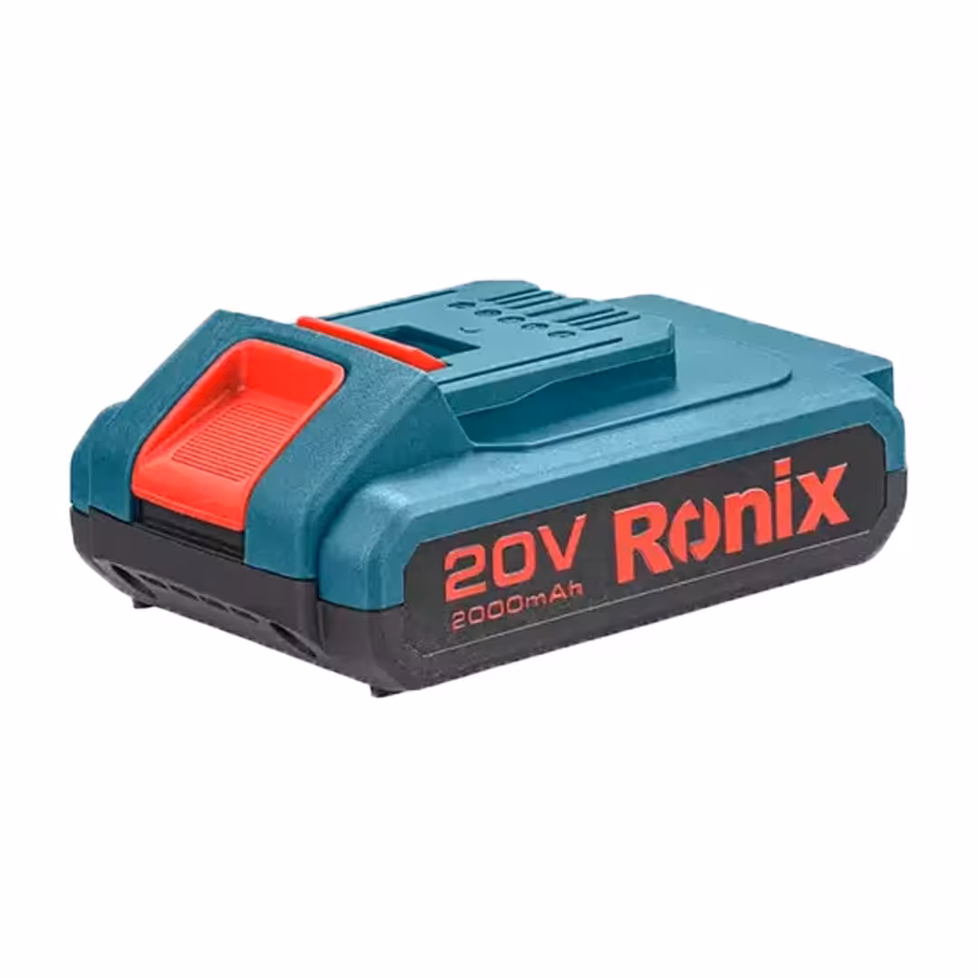 باطری لیتیوم 20 ولت 2 آمپر ساعت رونیکس کد 8990