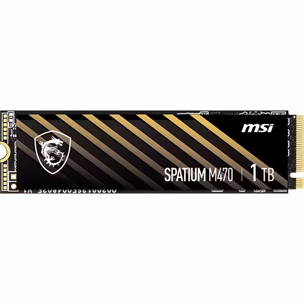 اس اس دی اینترنال ام اس آی مدل MSI SPATIUM M470 1TB PCIe 4.0 NVMe M.2 ظرفیت یک ترابایت