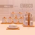 EMBICO ام بی کو    پاسماوری 14 پارچه بیضی روکا ماربل  4063C