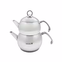 ست کتری و قوری کرکماز مدل استیل کد 104