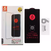 گلس گوشی موبایل شفاف آگ مدل Full Cover - Super 6