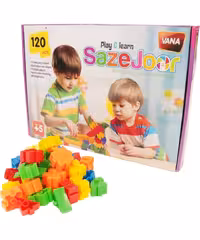 بلوک خانه سازی وانا 120 قطعه بازی سازه جوربنفش