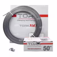 بست فلزی روکش استیل رو دنده 30 متری با 50 عدد قفل برند ترک (TORK)
