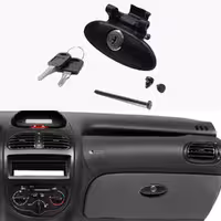 دستگیره درب داشبورد پژو 206  قفل دار  – مشکی