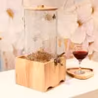 موناکو  کلمن زیر چوبی مربع شیشه ترک یک طبقه  9552