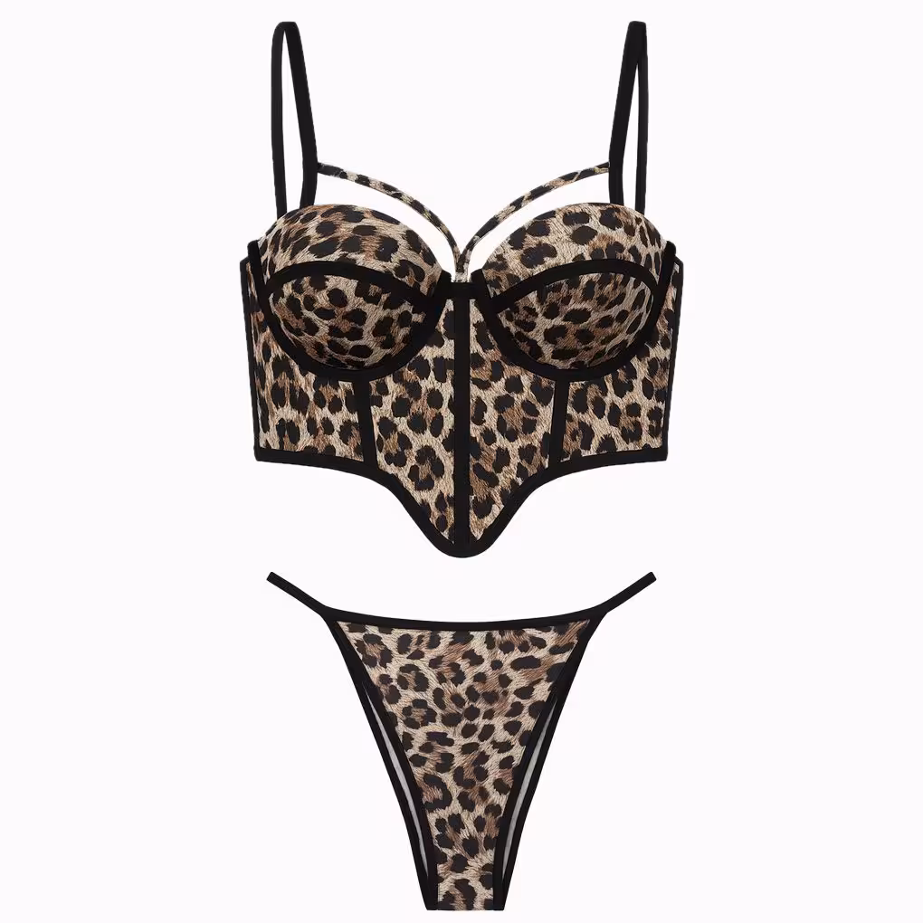 ست شورت و سوتین زنانه ماییلدا مدل اسفنجی نیم جک پایه بلند هارنس دار کد 5460-813