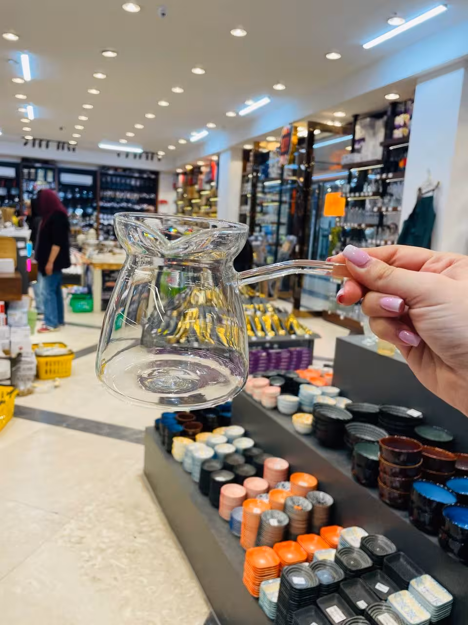 قهوه جوش دسته دار پیرکس آنتی شوک وارداتی BL-380