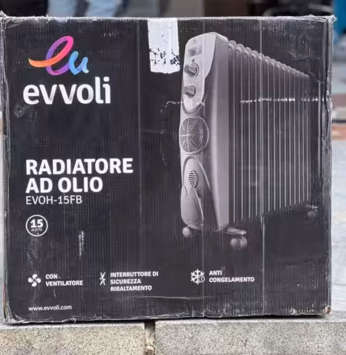 رادیات برقی ( شوفاژ برقی ) مدل EVOH-15FB ایوولی / EVVOLI RADIATOR AD OILO EVOH-15FB