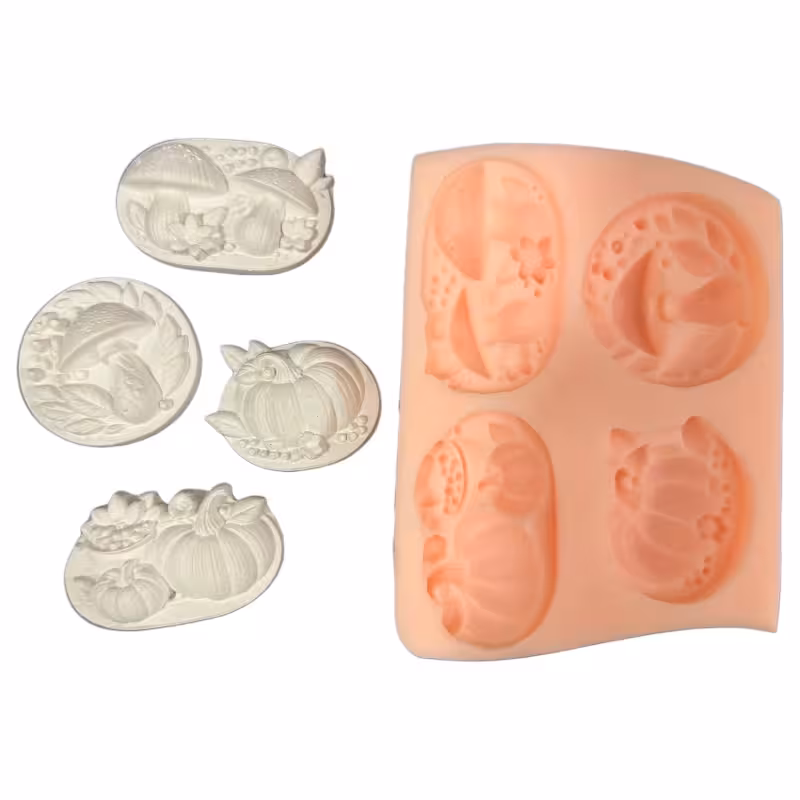 قالب سیلیکونی شیت پاییزی 4 تایی 5 و 6 سانتی