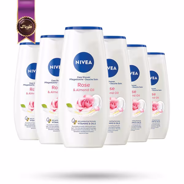 6 عدد ژل دوش نیوا NIVEA مدل گل رز و روغن بادام Rose & Almond Oil حجم 250 میلی لیتر (اورجینال)