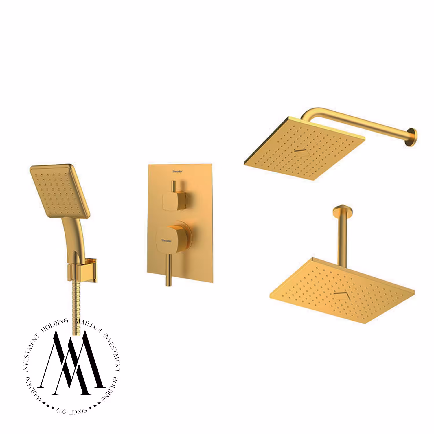 شیر حمام توکار شودر مدل رومر ABS تیپ 3 (طلامات)