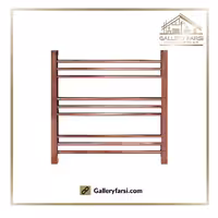 حوله خشک کن استیل 304 فلت رزگلد سایز 50*60 سانت