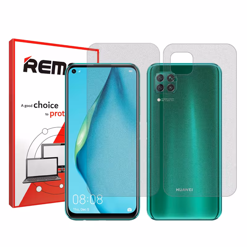 گلس صفحه نمایش و پشت گوشی هواوی nova 7i مدل هیدروژلی مات برند ریمکس کد SS