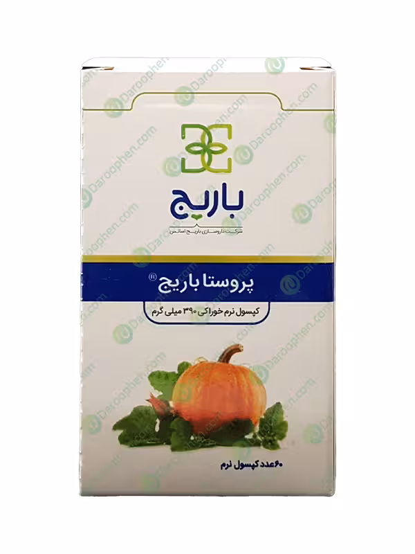 کپسول نرم پروستا 390 میلی گرم باریج اسانس 60 عددی – Barij Essence Prosta 390 mg 60 Cap