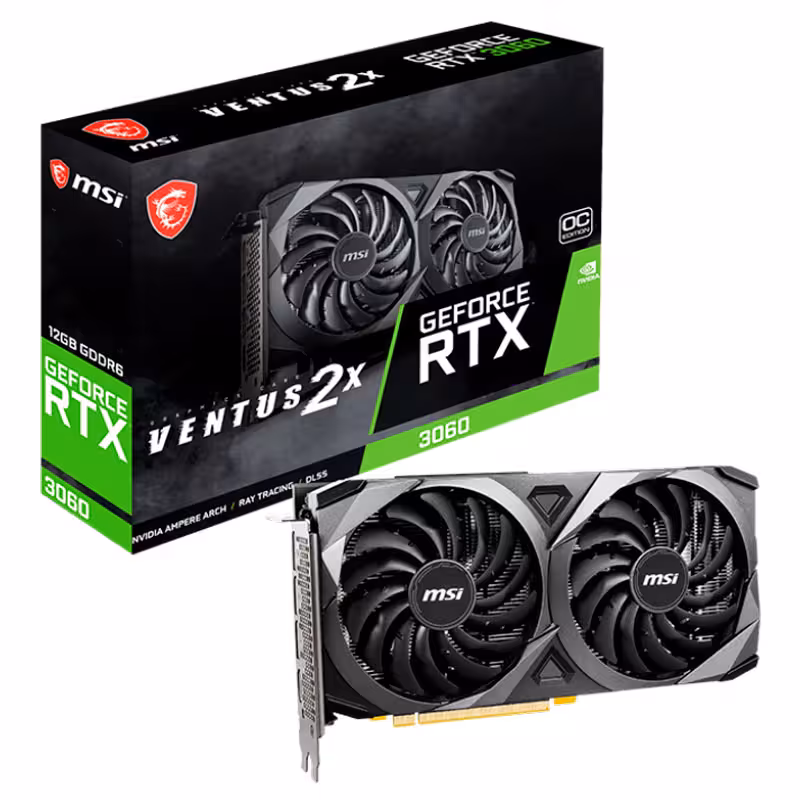 کارت گرافیک MSI VENTUS 2X GeForce RTX3060 OC 12GB GDDR6 192Bit