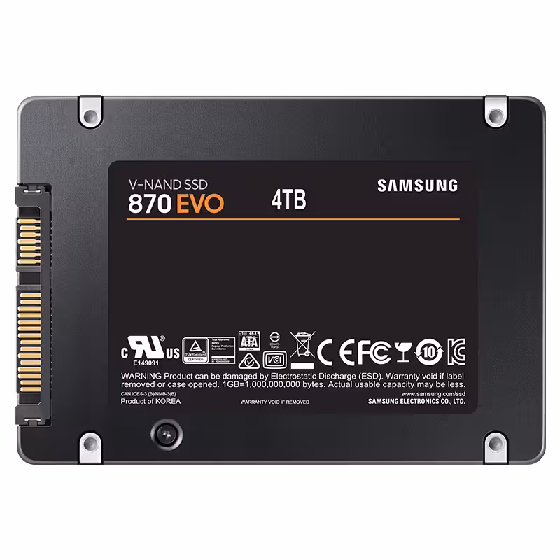 قیمت اس اس دی ای اینترنال سامسونگ EVO 870 SATA 4TB