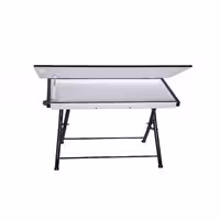 میز تحریر تاشو و تنظیم شو یاس سفید تک باکس دار | چاوه