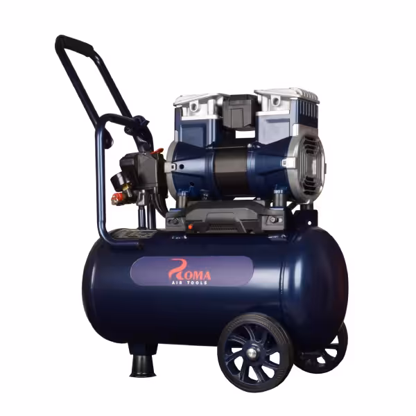 کمپرسور باد 24 لیتری بدون روغن سایلنت 1480 وات 8 بار برند روما ROMA 2-1480F24