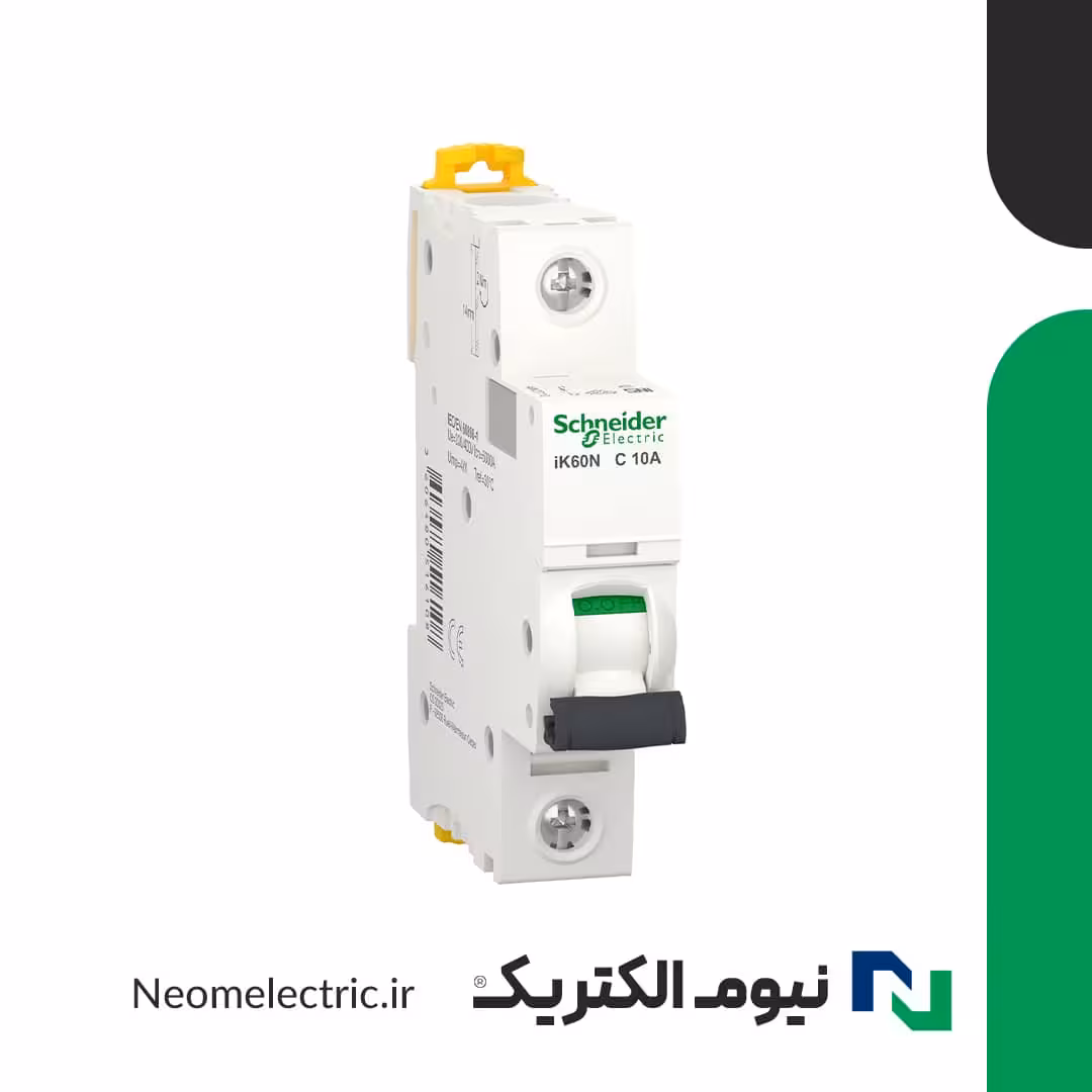 کلید مینیاتوری (فیوز) تک پل C25 آمپر iK60N اشنایدر