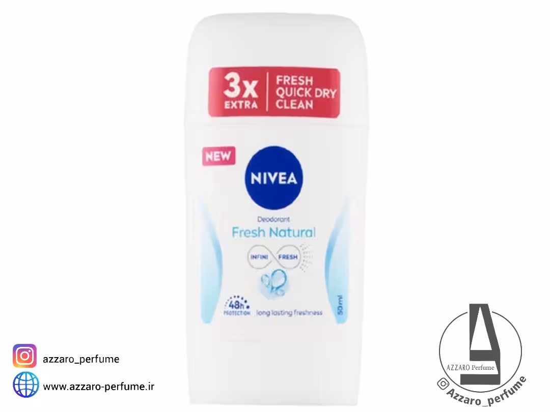 مام استیک زنانه نیوآ مدل فرش نچرال Nivea Fresh Natural حجم 50 میل