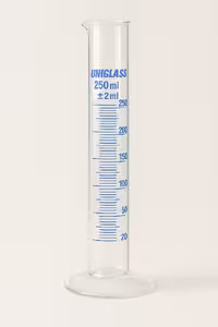 مزور شیشه ای 250 سی سی پایه گرد - یونی گلس