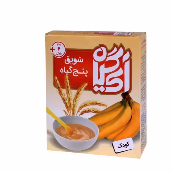 سویق پنج گیاه کودک موز 200 گرمی