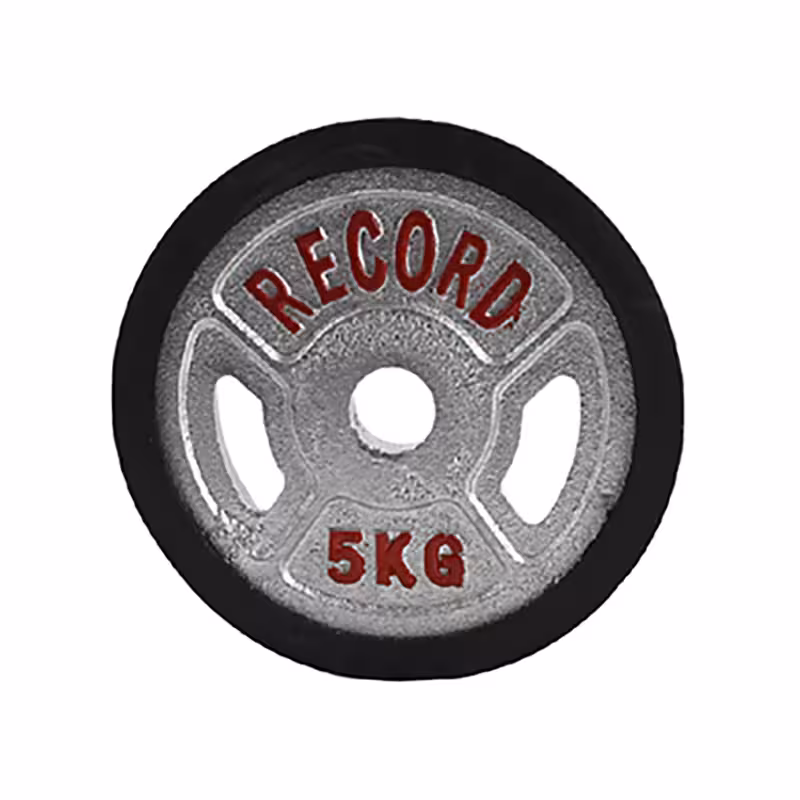 صفحه دمبل دور لاستیک 5 کیلوگرمی رکورد بسته 2 عددی