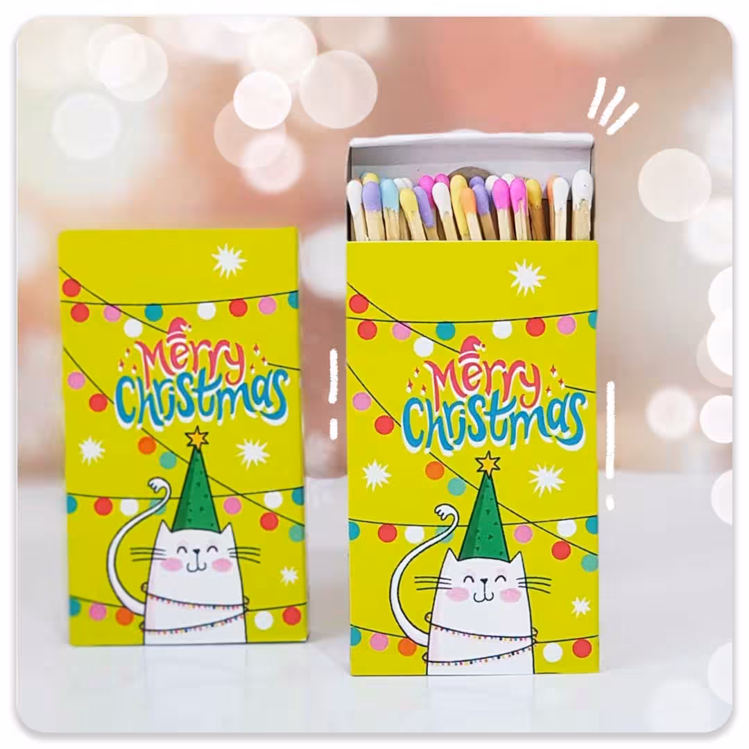 کبریت فانتزی گربه کریسمسی