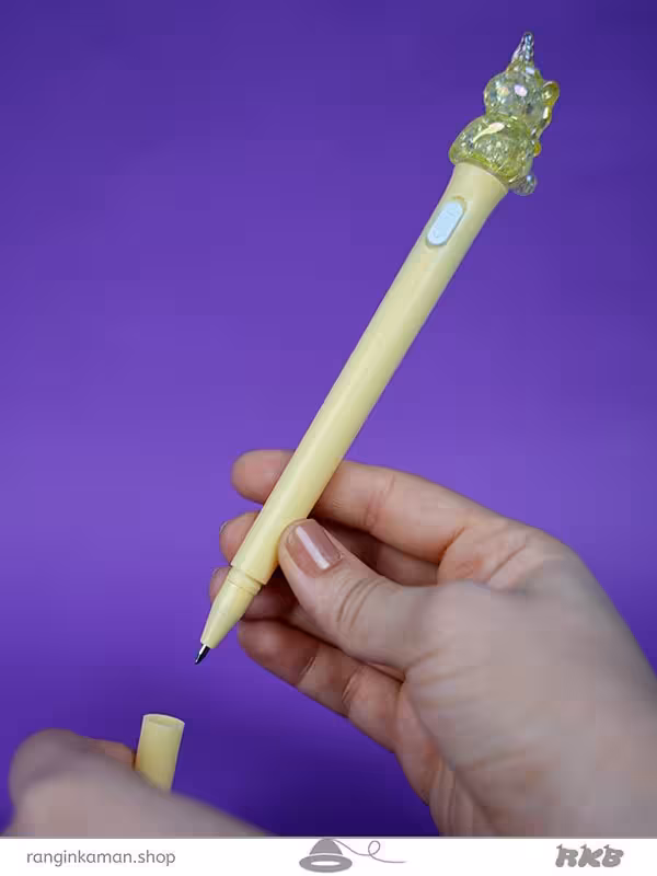 روان نویس LED طرح یونیکورن Unicorn design LED pen