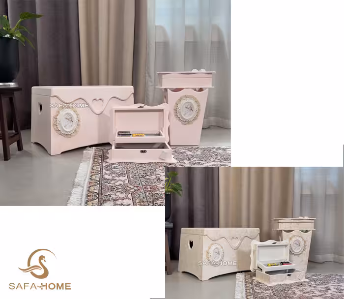 سرویس باکس خیاطی و صندوقچه 4 تکه رنگبندی