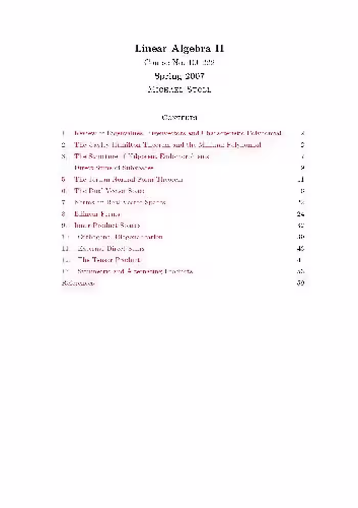 خرید و دانلود نسخه کامل کتاب Linear Algebra II