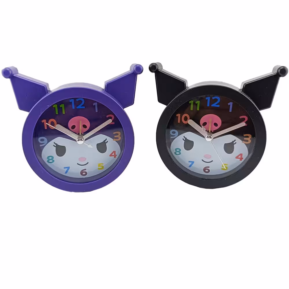 ساعت رومیزی کرومی گوشدار