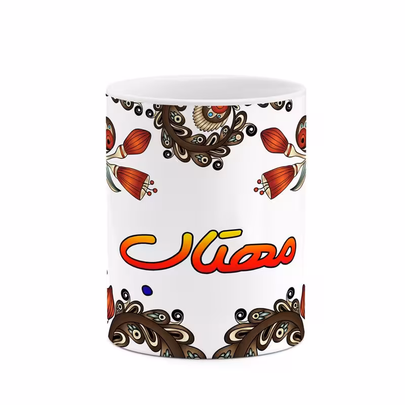 خرید ماگ-لیوان    اسم مهتاب  سنتی گل و بته کد mgh47668