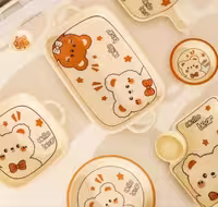 سینی دسته دار خرسی تکی وارداتی کد KIT-40