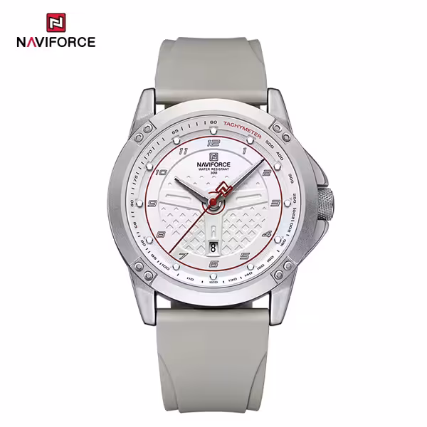 ساعت مچی اورجینال نیوی فورس نقره ای Naviforce NF8031