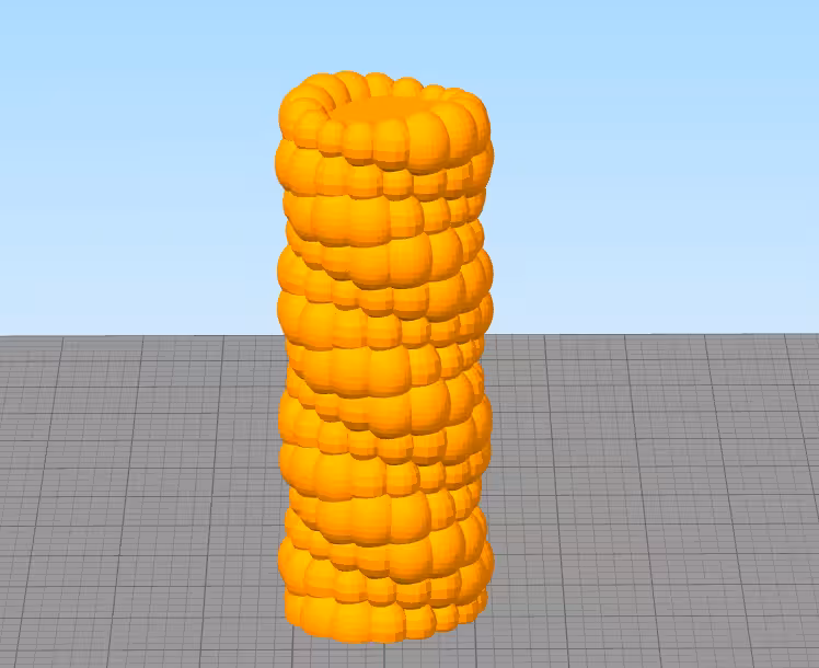 مدل سه بعدی استوانه توپی نامنظم(STL)