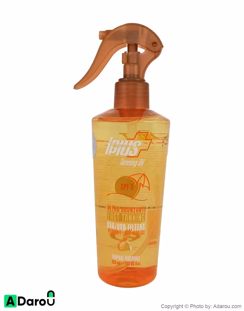 روغن برنزه آفتاب صورت و بدن اکلیلی spf 5 (عصاره هویج) 225 میلی لیتر آی پلاس