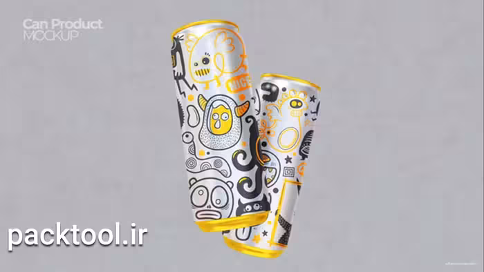 دانلود پروژه آماده افتر افکت موکاپ متحرک قوطی نوشابه Can Product Promotion - پک تول
