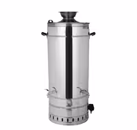 سماور صنعتی گازی دنیای استیل نوری مدل gt 150 گنجایش 150 لیتر تک جداره تنوره دار