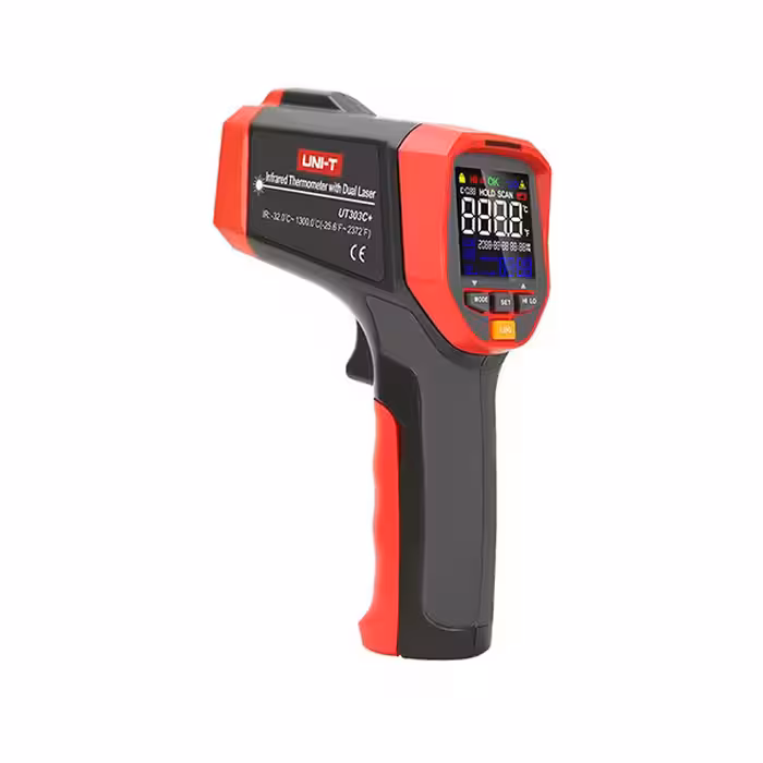 ترمومتر مادون قرمز (حرارت سنج لیزری) 1300 درجه یونیتی  UNI-T UT303C