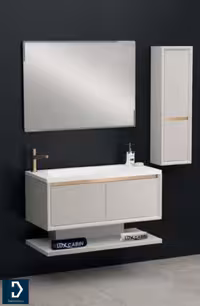 روشویی کابینتی لوکس کابین مدل 630A مشکی