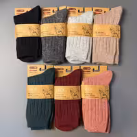 جوراب ساقدار پشمی coco کبریتی درشت