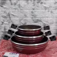 سه تابه دو دسته طرح چدن زنبوری فکو